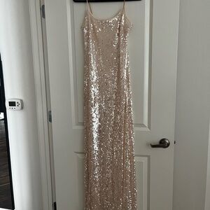 Sequin Spaghetti Strap Dress